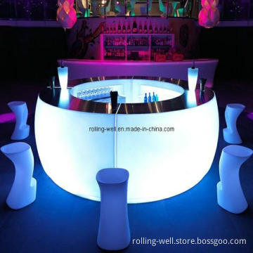 LED Fashionable Luminous Bar Counter. Rechargeable Bar Counter for Bar